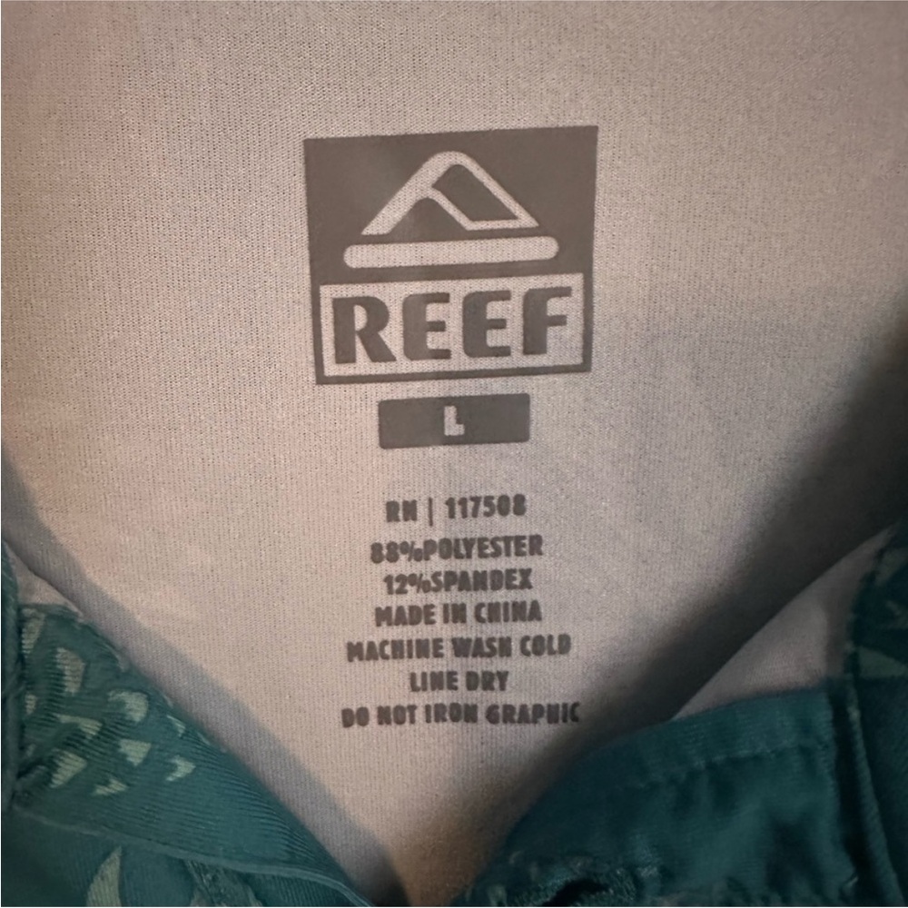 Reef Teal Pineapple Pattern Performance Polo - image 2